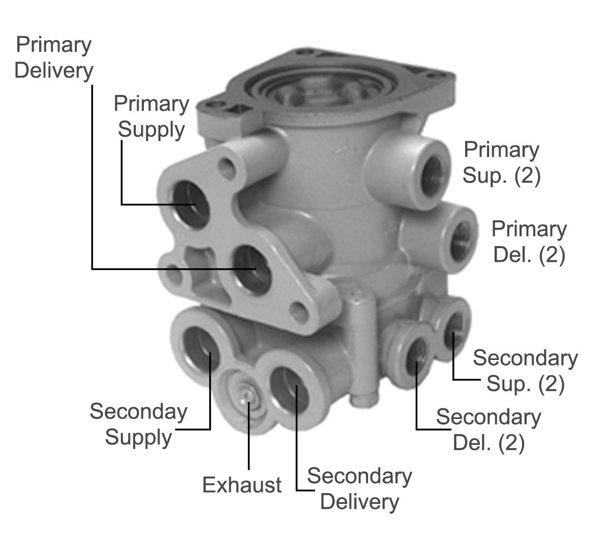 FS065395X Bendix E-14 Dual Foot Valve - Reman | FleetSpec